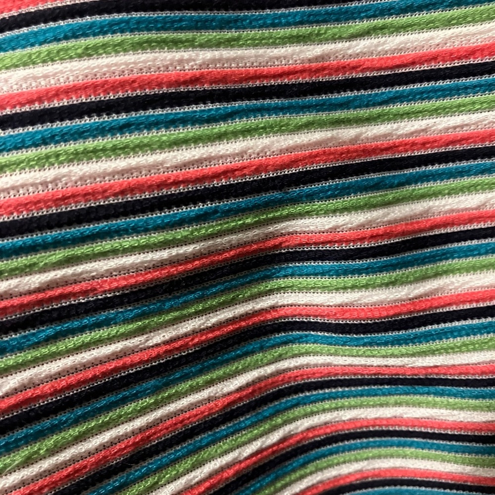 Ruby Rd. Colorful Striped Short Sleeve Top - Picture 3 of 11